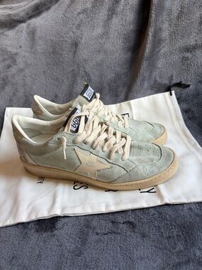 Golden Goose BALLSTAR with gold and platinum heel